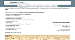Desktop Screenshot of korrelektor.at