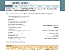 Tablet Screenshot of korrelektor.at